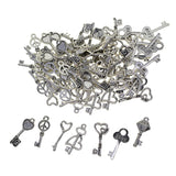 Maxbell 70pcs Mini Cute Cat Paw Pendant Love Heart Hanging Decor DIY Crafts Making