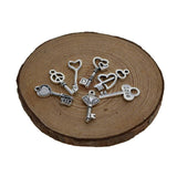 Maxbell 70pcs Mini Cute Cat Paw Pendant Love Heart Hanging Decor DIY Crafts Making