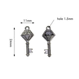 Maxbell 70pcs Mini Cute Cat Paw Pendant Love Heart Hanging Decor DIY Crafts Making