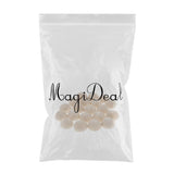 Maxbell 2x20Pcs Half Ball Natural Unfinished Wood For Jewelry Making DIY Crafts 30MM