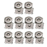 Maxbell 3x10 Pairs Magnetic Clasps Snaps Buttons DIY Purses Handbag Craft 14mm Black