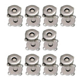Maxbell 3x10 Pairs Magnetic Clasps Snaps Buttons DIY Purses Handbag Craft 14mm Black