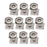 Maxbell 3x10 Pairs Magnetic Clasps Snaps Buttons DIY Purses Handbag Craft 14mm Black