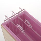 3Pieces Rectangle Divided Silicone Soap Loaf Mold with Wooden Box DIY 1.2KG