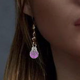 Maxbell 200 Pieces Glass Bead Charms Floral Gems Pendants For Jewelry Making DIY