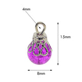 Maxbell 200 Pieces Glass Bead Charms Floral Gems Pendants For Jewelry Making DIY