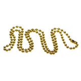 Maxbell 2x1Strand Brass Round Beads Ball Chain Connecor for Jewelry Making 28inch