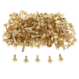Maxbell 200pcs Iron Metal Brads Round Embellishment for DIY Card Making Party Decors