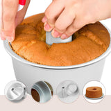 1 Set Alloy Chiffon Cake Mold Round Hollow Angel Food Cake Pan Baking Mould 5 inch