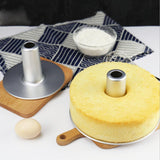 1 Set Alloy Chiffon Cake Mold Round Hollow Angel Food Cake Pan Baking Mould 5 inch