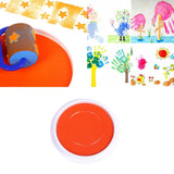 Finger Graffiti Paint Pigment Kid Ink Pad Stamp Washable Crafts Orange