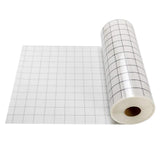 Maxbell Grey&Orange Grid Clear Transfer Paper Tape Roll for Vinyl Crafts Hobby