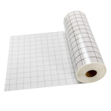 Maxbell Grey&Orange Grid Clear Transfer Paper Tape Roll for Vinyl Crafts Hobby