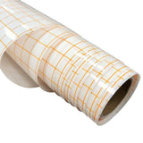 Maxbell Grey&Orange Grid Clear Transfer Paper Tape Roll for Vinyl Crafts Hobby
