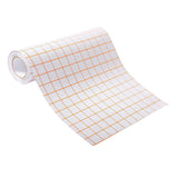 Maxbell Grey&Orange Grid Clear Transfer Paper Tape Roll for Vinyl Crafts Hobby