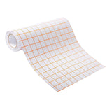 Maxbell Grey&Orange Grid Clear Transfer Paper Tape Roll for Vinyl Crafts Hobby