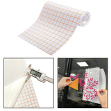 Maxbell Grey&Orange Grid Clear Transfer Paper Tape Roll for Vinyl Crafts Hobby