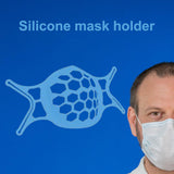 3D Face Mask Bracket Inner Protective Support Safety Holder for Nose Blue