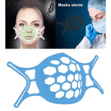 3D Face Mask Bracket Inner Protective Support Safety Holder for Nose Blue