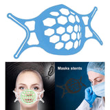 3D Face Mask Bracket Inner Protective Support Safety Holder for Nose Blue