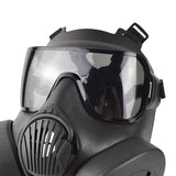 Maxbell 2xFull Face Mask Respirator CS Perspiration Face Protector Black_Gray Lens