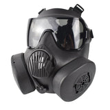 Maxbell 2xFull Face Mask Respirator CS Perspiration Face Protector Black_Gray Lens