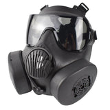 Maxbell 2xFull Face Mask Respirator CS Perspiration Face Protector Black_Gray Lens