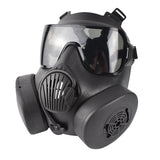 Maxbell 2xFull Face Mask Respirator CS Perspiration Face Protector Black_Gray Lens