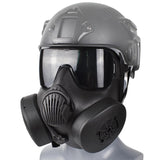Maxbell 2xFull Face Mask Respirator CS Perspiration Face Protector Black_Gray Lens