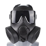 Maxbell 2xFull Face Mask Respirator CS Perspiration Face Protector Black_Gray Lens