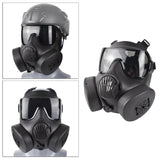 Maxbell 2xFull Face Mask Respirator CS Perspiration Face Protector Black_Gray Lens