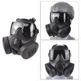 Maxbell 2xFull Face Mask Respirator CS Perspiration Face Protector Black_Gray Lens