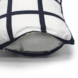 Maxbell 2x Sublimation Blank Throw Pillow Cushion Cover 40x40cm DIY (Black White)