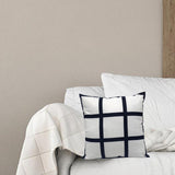 Maxbell 2x Sublimation Blank Throw Pillow Cushion Cover 40x40cm DIY (Black White)