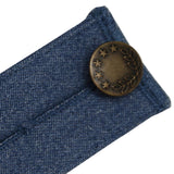 Maxbell 5xDenim Pants Extender 2 Button Hooks Elastic Waist Extenders Blue