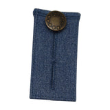 Maxbell 5xDenim Pants Extender 2 Button Hooks Elastic Waist Extenders Blue