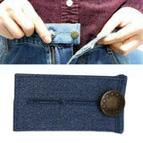 Maxbell 5xDenim Pants Extender 2 Button Hooks Elastic Waist Extenders Blue