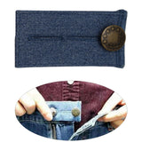 Maxbell 5xDenim Pants Extender 2 Button Hooks Elastic Waist Extenders Blue