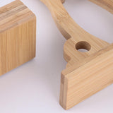 Maxbell 4xChinese Style Palace Bracket Holder Stand For Round Circular Hand Fan