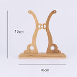 Maxbell 6xChinese Style Palace Bracket Holder Stand For Round Circular Hand Fan
