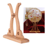 Maxbell 5xChinese Style Palace Bracket Holder Stand For Round Circular Hand Fan