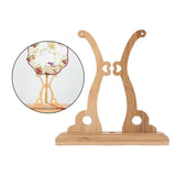 Maxbell 6xChinese Style Palace Bracket Holder Stand For Round Circular Hand Fan