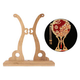 Maxbell 5xChinese Style Palace Bracket Holder Stand For Round Circular Hand Fan