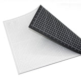 3xA1/A2/A3/A4 Cutting Mat Rotary Cutter Knife Printed Grid Craft grey black