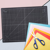 3xA1/A2/A3/A4 Cutting Mat Rotary Cutter Knife Printed Grid Craft grey black