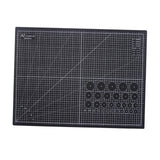 3xA1/A2/A3/A4 Cutting Mat Rotary Cutter Knife Printed Grid Craft grey black