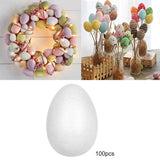 Maxbell 150pcs Modelling Styrofoam Foam Eggs Party Decoration Crafts Ornament 5cm