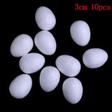 Maxbell 150pcs Modelling Styrofoam Foam Eggs Party Decoration Crafts Ornament 5cm