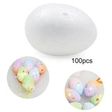 Maxbell 200pcs Modelling Styrofoam Foam Eggs Party Decoration Crafts Ornament 5cm