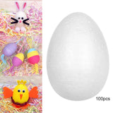 Maxbell 150pcs Modelling Styrofoam Foam Eggs Party Decoration Crafts Ornament 5cm